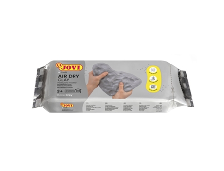 Pasta de Modelagem Que Seca Ao Ar Livre Sem Forno Cor Cinza Fácil de Limpar Ar Seco-1 Quilo Transparentejovi