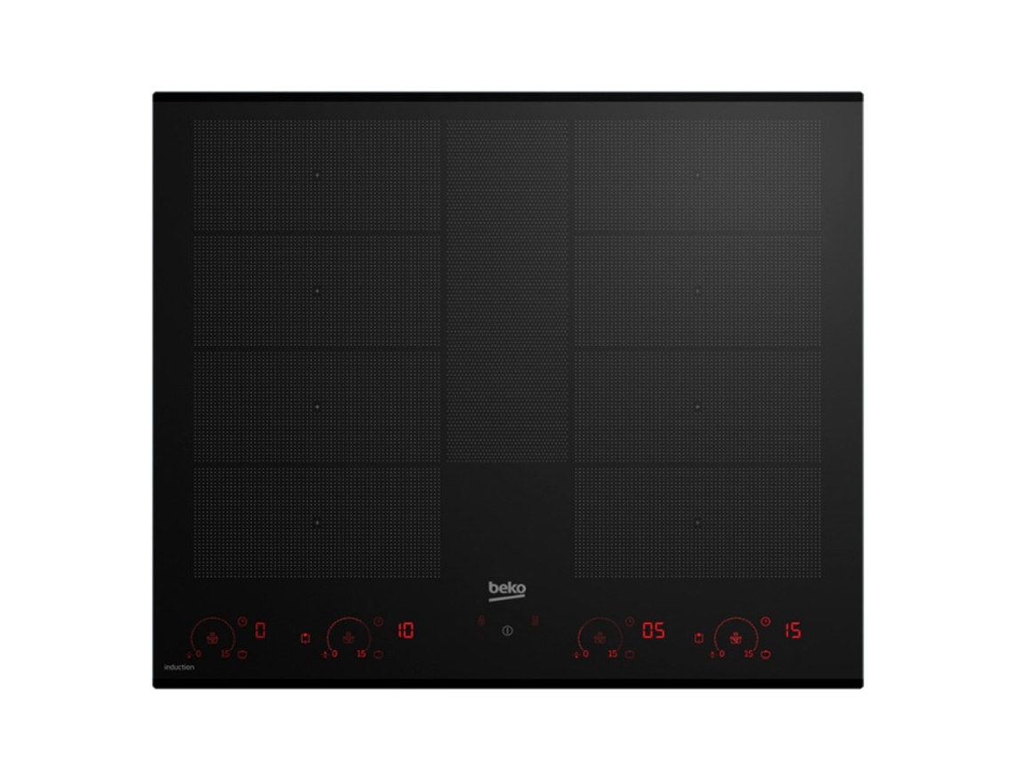 Placa de Inducción BEKO HII 68811 NT  (Eléctrica - 60 cm - Negra)