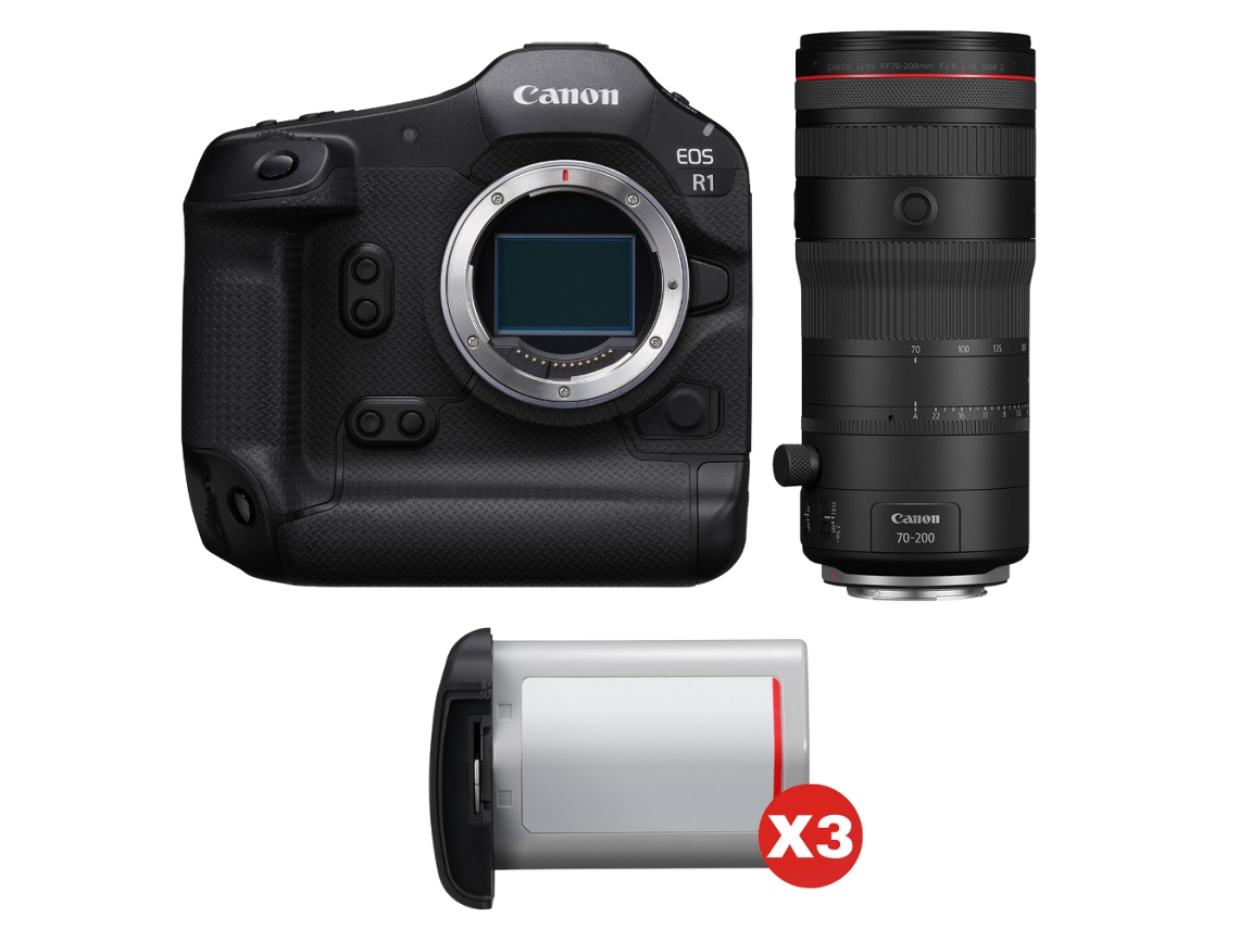Canon Eos R1 + Rf 70-200mm F/2.8 L Is Usm Z Negro + 3 Canon Lp-e19 + Ebook “20 Consejos Para Fotos Que Impactan”
