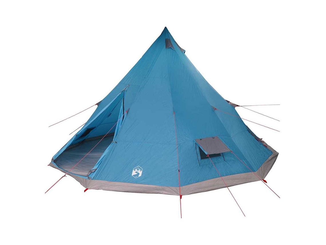 Tienda tipi familiar, azul y gris, 560 x 560 x 300 cm