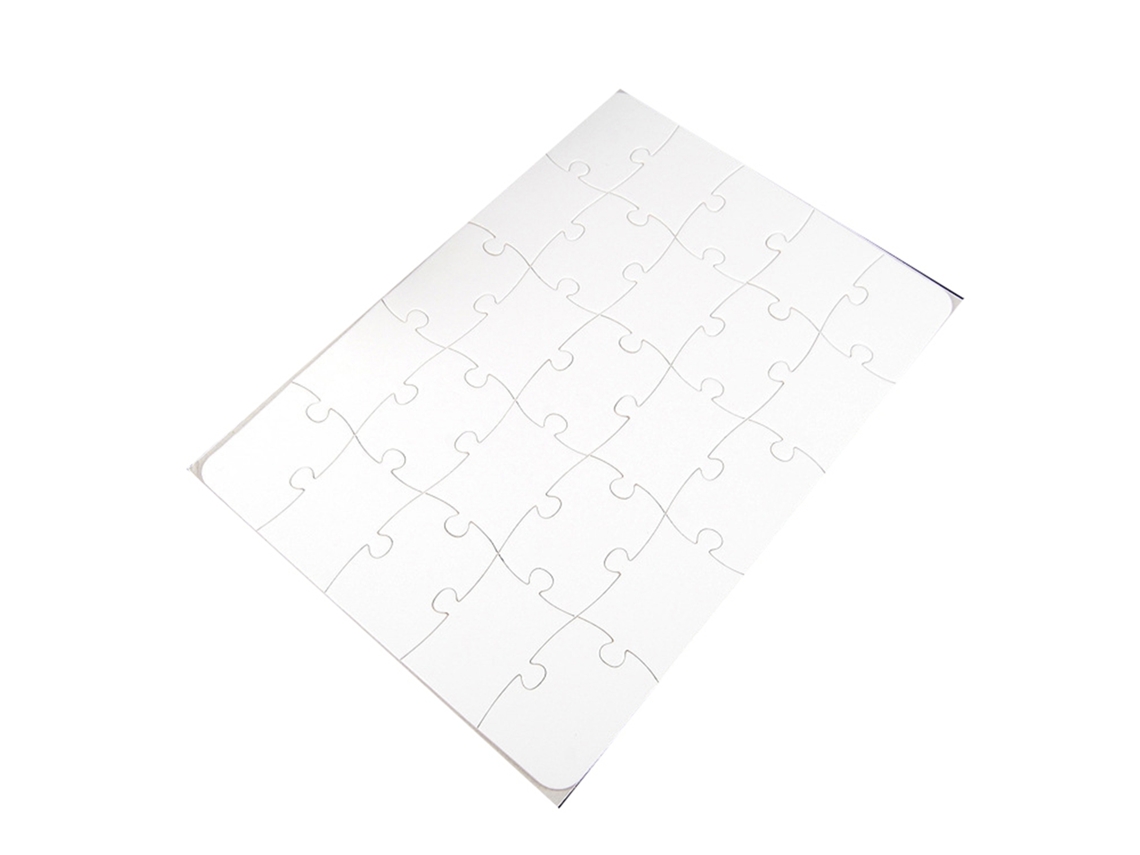 -10 Piezas Rompecabezas En Madera En Blanco Para Diy Con Sublimación Y Prensa Térmica, Rompecabezas Educativos Para Niños