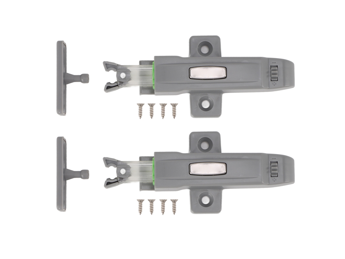 Juego De Cerraduras De Presión Para Puertas De Armarios De 2 Piezas, Cerradura Automática De Rebote Abs, Resistente A Colisiones.