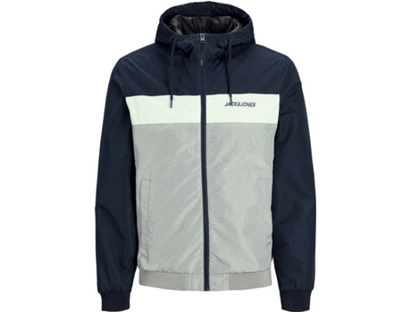 Abrigo JACK & JONES Poliéster Hombre (M - Azul)