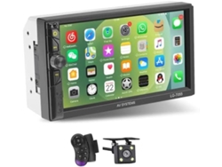Autorradio De Doble Din De 7 Pulgadas Con Pantalla Táctil, Como Se Muestra En La Imagen.