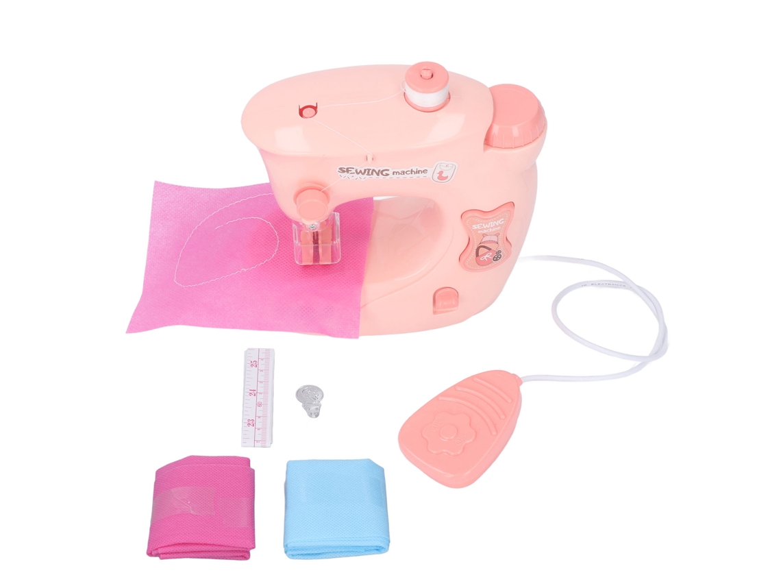 Mini Máquina De Coser Eléctrica Portátil De Juguete Para Niños Con Tela E Hilo.