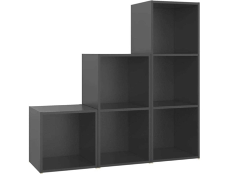 Conjunto 3 Muebles de salón VIDAXL madera de ingeniería gris