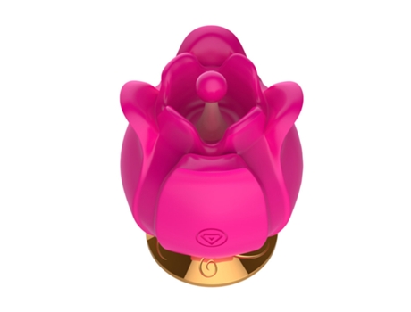 Vibrador de masaje de succión de rosa multifrecuencia para mujer (rosa roja) YIZHOOD