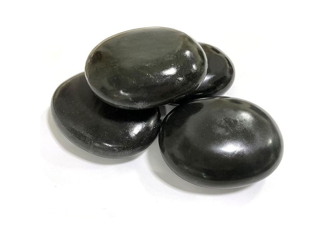 4 Piedras Calientes Grandes, Juego De Masaje Con Piedras Calientes De Basalto, Piedras Calientes Para Uso Profesional O Doméstico.
