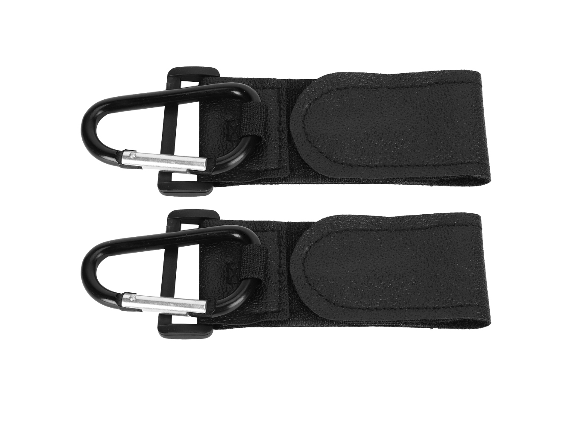 2 Ganchos Giratorios De 360° Para Cochecito De Bebé, Accesorio De Metal, Ganchos De Pu Para Bebé