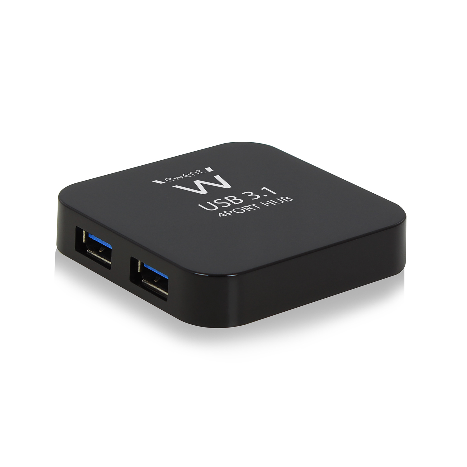 Hub De Interfaz ewent ew1134 usb 3.1 gen 2 typea 5000mbits switch usb3.1 1 4 ports highspeed ac powered mini con puertos datos alta velocidad hasta 5gbits cable 3.0 52cm incluido para ultrabook tablet xpvista78osx10.8.4