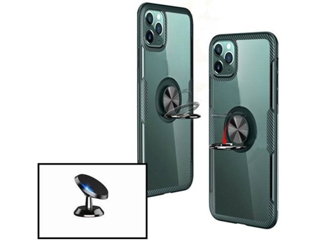 Kit Funda y Soporte iPhone X, XS Clear Armor Transparente y Negro