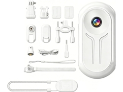 Cámara De Acción 1080p Con Mini Pantalla Para Vlogging Y Accesorios De Montaje Incluidos.