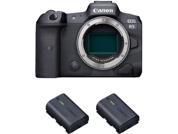 Kit Cámara Mirrorless y Baterías CANON EOS R5 (45 MP - Sensor: Full Frame - ISO: 100 a 51200)