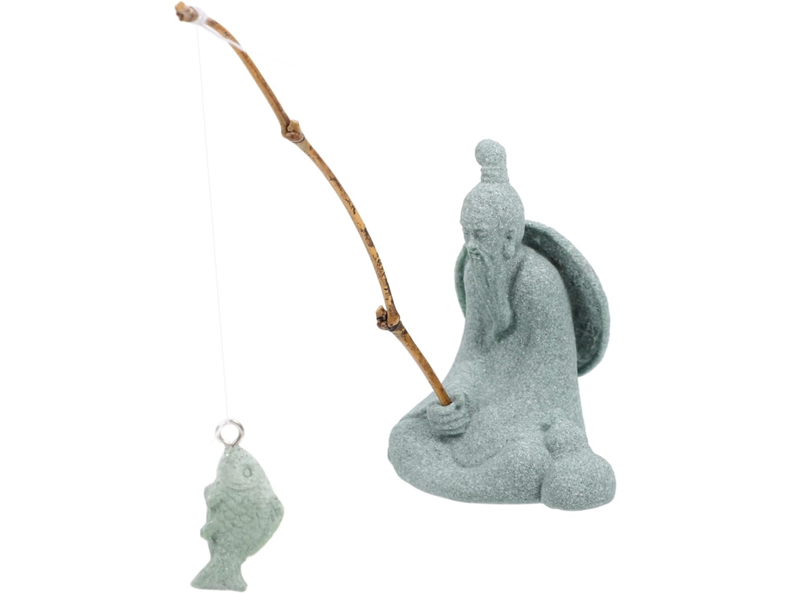 Estatua Delicada De Pescador, Pescador Chino, Adorno Bonsái En Miniatura, Decoración De Acuario, Figura En Miniatura,