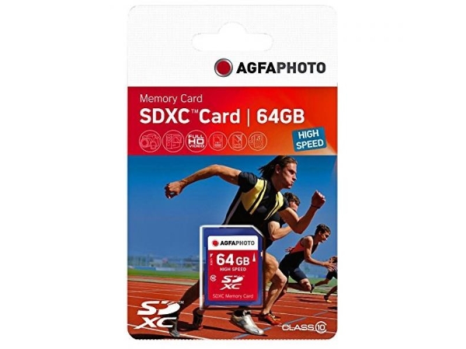 Tarjeta de Memoria AGFAPHOTO SDXC 64GB HIGH SPEED C10 UHS-I