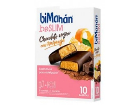 Barritas Sustitutivas Chocolate Naranja 10Uds BIMANAN