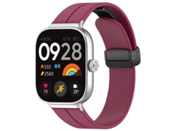Correa para Xiaomi Band 9 Pro / 8 Pro / Redmi Watch 6 / 5 - Silicona - Cabeza plana - Hebilla negra
