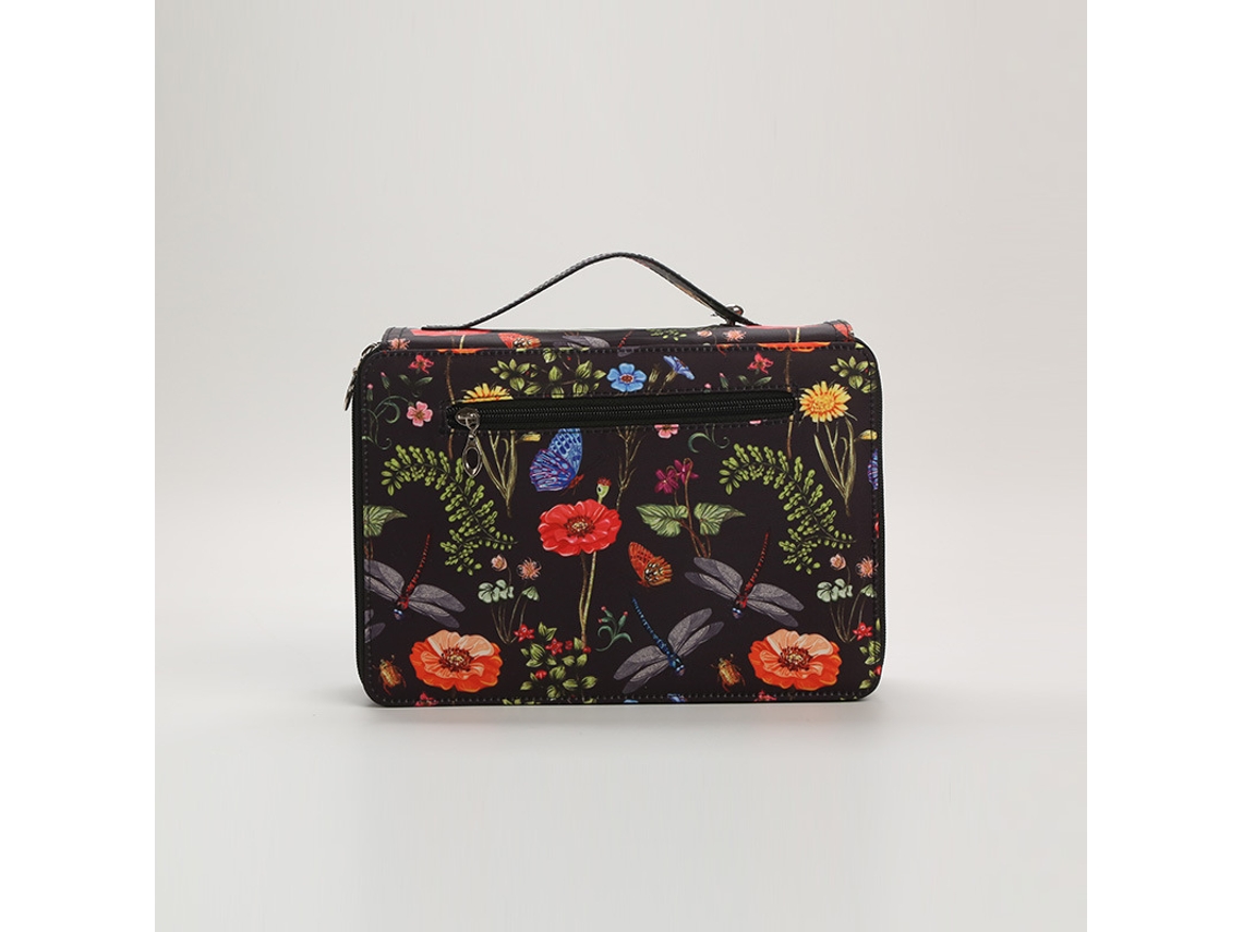 Estuche para lápices con capacidad para 120 lápices, con cremallera, para plumas estilográficas o rotuladores de acuarela. Negro*.