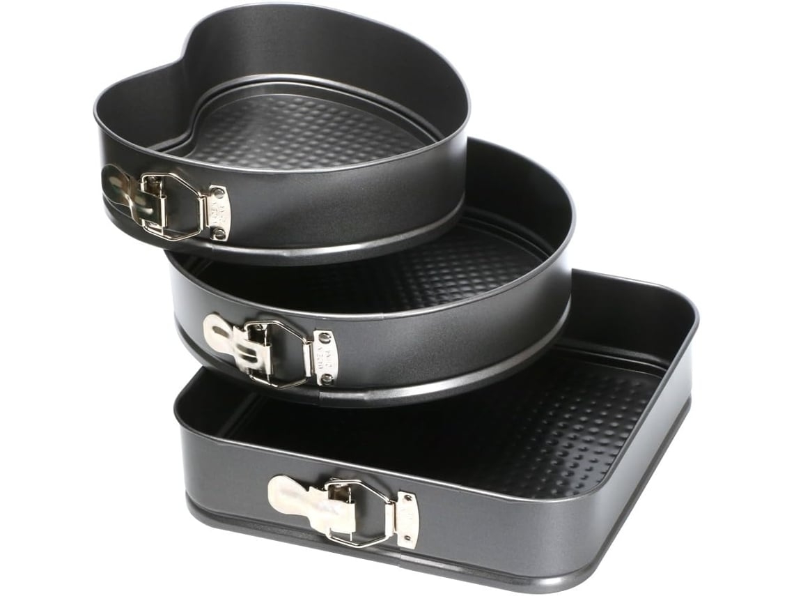Un Kit De 3 Moldes Desmontables (redondo, Cuadrado Y En Forma De Corazón)*