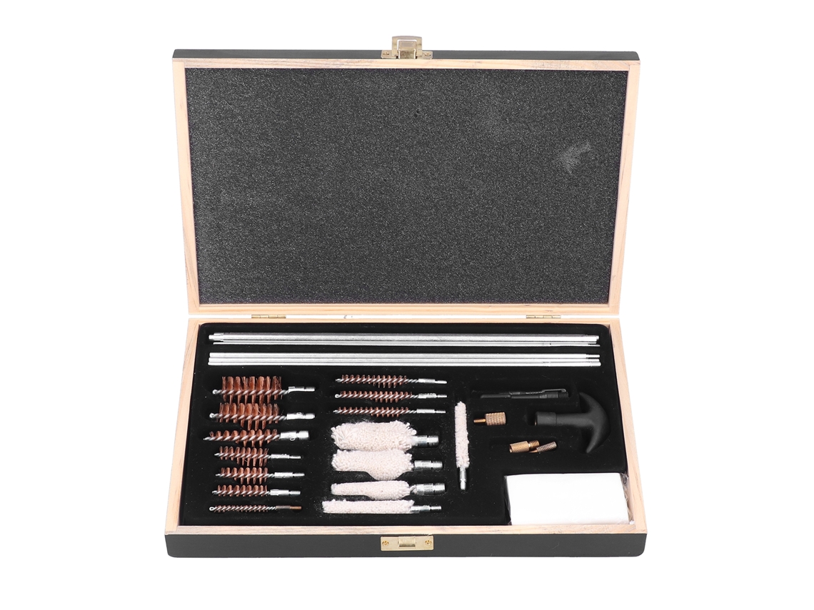 Kit Universal De Limpieza De Armas, 28 Piezas, Con Estuche De Aluminio, Cepillos Y Accesorios.