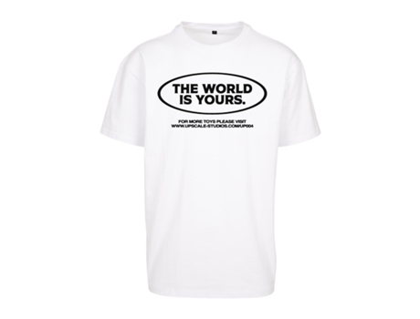 Camiseta para Unisexo MISTER TEE (2XL - Algodón - Blanco)