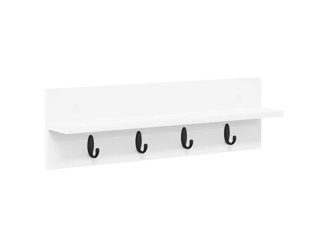 Perchero de pared blanco 60x10,5x18 cm Madera procesada MAISON EXCLUSIVE
