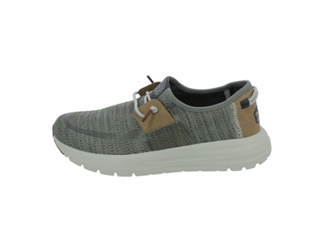 Zapatos de Hombre HEY DUDE Sirocco Grey Mix Tecido Gris (40)
