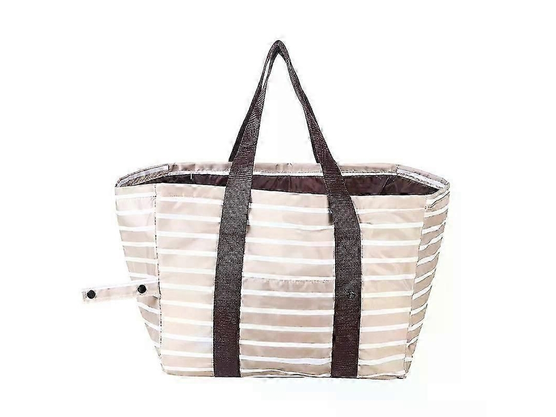 Bolsa térmica plegable de gran capacidad con bolsa de hielo, portátil, de papel de aluminio, para picnics y compras. GOKOCO