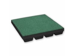 Baldosa de Caucho 45mm - 50x50 cm - Verde IVOL