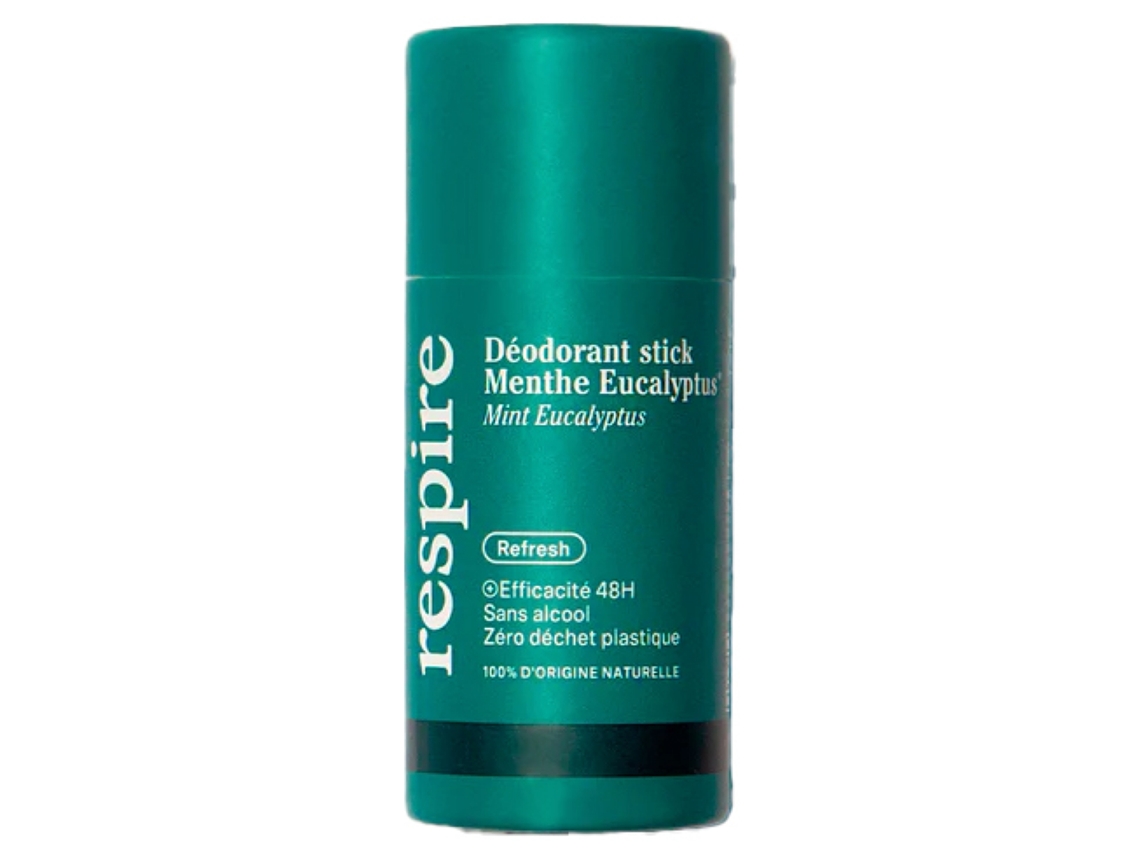 RESPIRE Desodorante En Barra Menta Eucalipto Ecológico Formato Caja 50 G