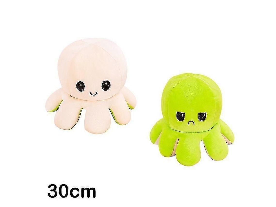 Peluche Reversible De Pulpo De 30/40 Cm Con Estampados De Dibujos Animados En Ambos Lados.