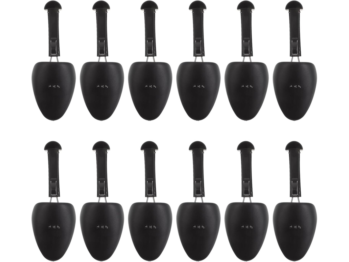 Árboles De Crin De Plástico Ajustables Para Hombres, 12 Piezas, Tamaño Grande, Color Negro, Expansores