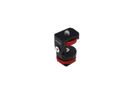 Mini zapata ajustable soporte de montaje en la cámara Monitor soporte 1/4 ''tornillo para cámara de vídeo Monitor luz de relleno Flash negro