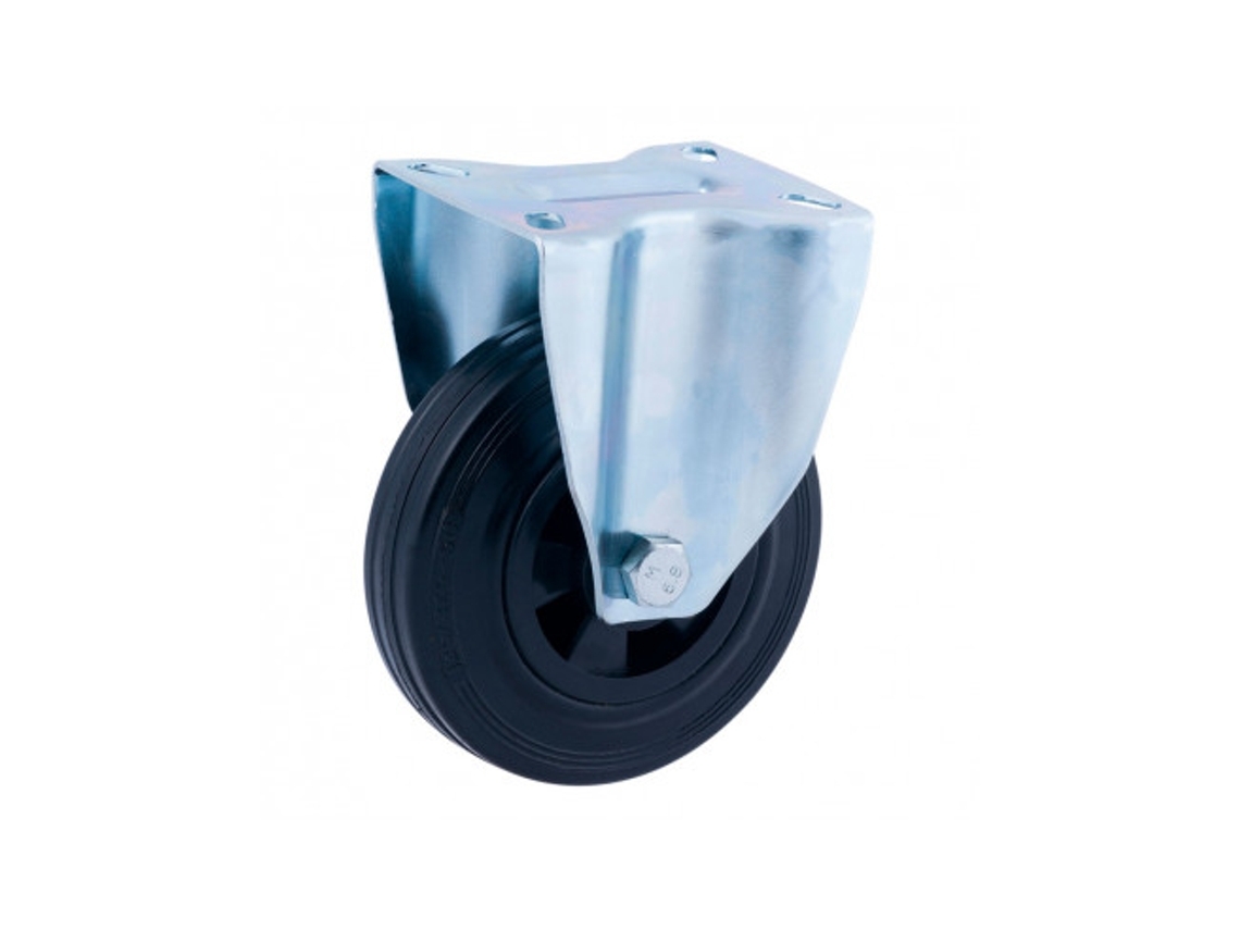 Rueda Fija 125Mm (Rueda) Goma Negra Caucho Cr29471 AFO