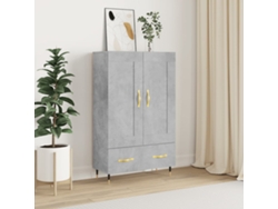 Lovely Home Aparador Alto 69,5X31X115 Cm Derivados de Madera Gris-Cemento