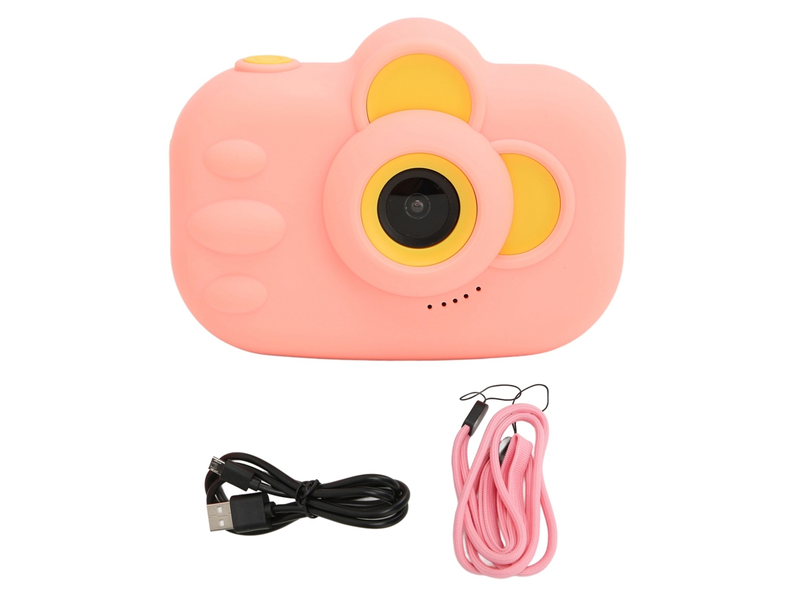 Cámara Infantil 1080p Con Diseño De Dibujos Animados, Cámara Digital Hd Para Selfies, Rosa, 2 Pulgadas, Regalo De Cumpleaños.