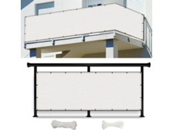 50 X 200 Cm, Cortavientos, Hdpe, Resistente Al Viento, Protección Uv, Para Balcón