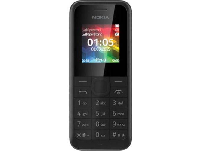 Teléfono móvil NOKIA 105 (1.4'' - 2G - negro)