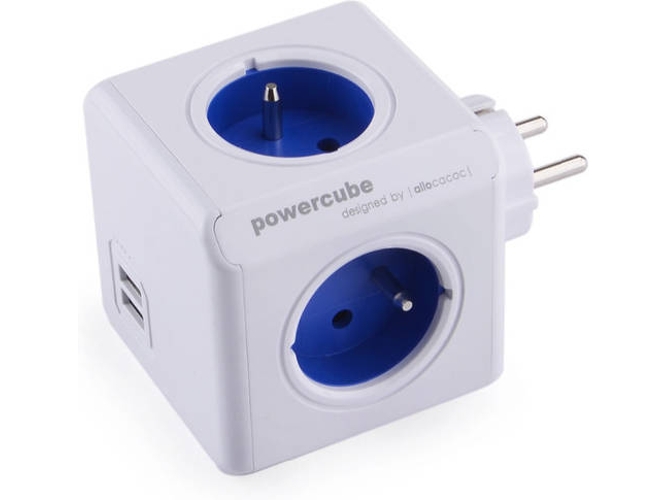 Extensión Eléctrica ALLOCACOC PowerCube Original USB (E) Multicolor