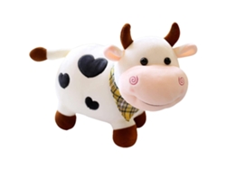 2026-juguete De Vaca Peluche Sonriente Peluche Suave Muñeco De Peluche Cute Animal De Dibujos Animados Para Niños