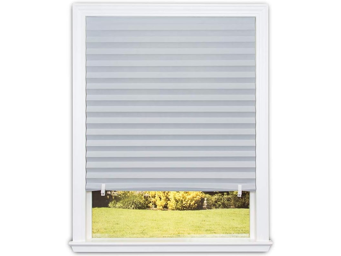 EIOORORRIY Instalação Fácil E Rápida, Fácil De Instalar, Cortina De Escurecimento De Papel Durável, 36 Pol X 72 Pol, Branca, Pacote Com 1 Unidade