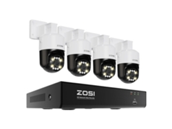 Sistema de cámaras de seguridad, 8 canales, resolución HD, 4 cámaras de 5 MP, sin A
