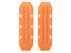 1 Par De Tablas De Escape De Plástico Antiderrame Con Forma De Escalera De Arena Para Coches Rc A Escala 1/18 Y 1/24, Color Naranja.