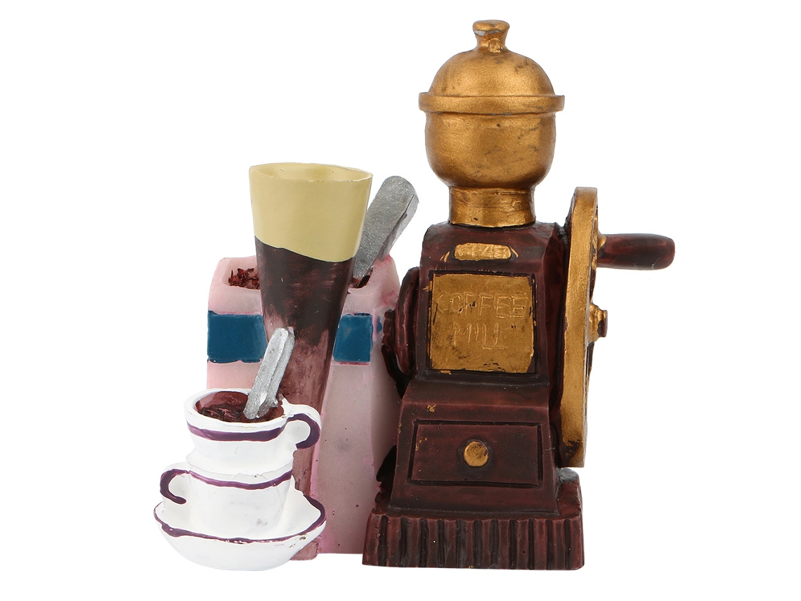 Juego de adornos magnéticos de resina, modelo 3D de herramienta de café para decorar el refrigerador (1)