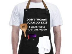 KOFIHETY Chef de cocción divertida delantal con bolsillos de herramientas, delantal de cocina impermeable para la correa del cuello ajustable, delantal de babe