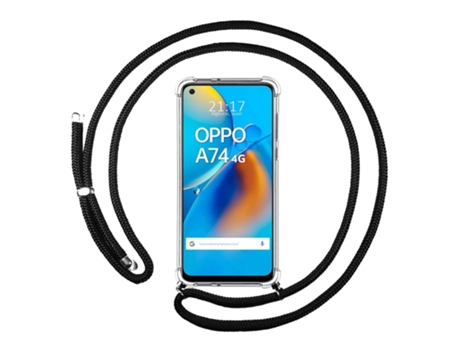 Carcasa Oppo A74 4G TUMUNDOSMARTPHONE Colgante Negro
