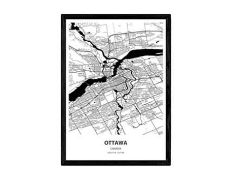 Poster NACNIC Mapa de Ottawa Canada (A3)