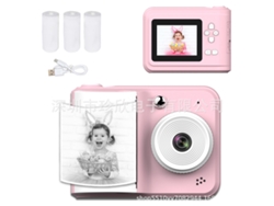 Cámara instantánea para niños como regalo, modelo S7 rosa, + 3 rollos de papel para impresora + cordón. YUNZII