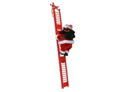 2026-juguete Eléctrico Papá Noel Raza Negra Trepando Árbol De Navidad Decoración Ornamentos Escaparate Escalera Óptica Sencilla