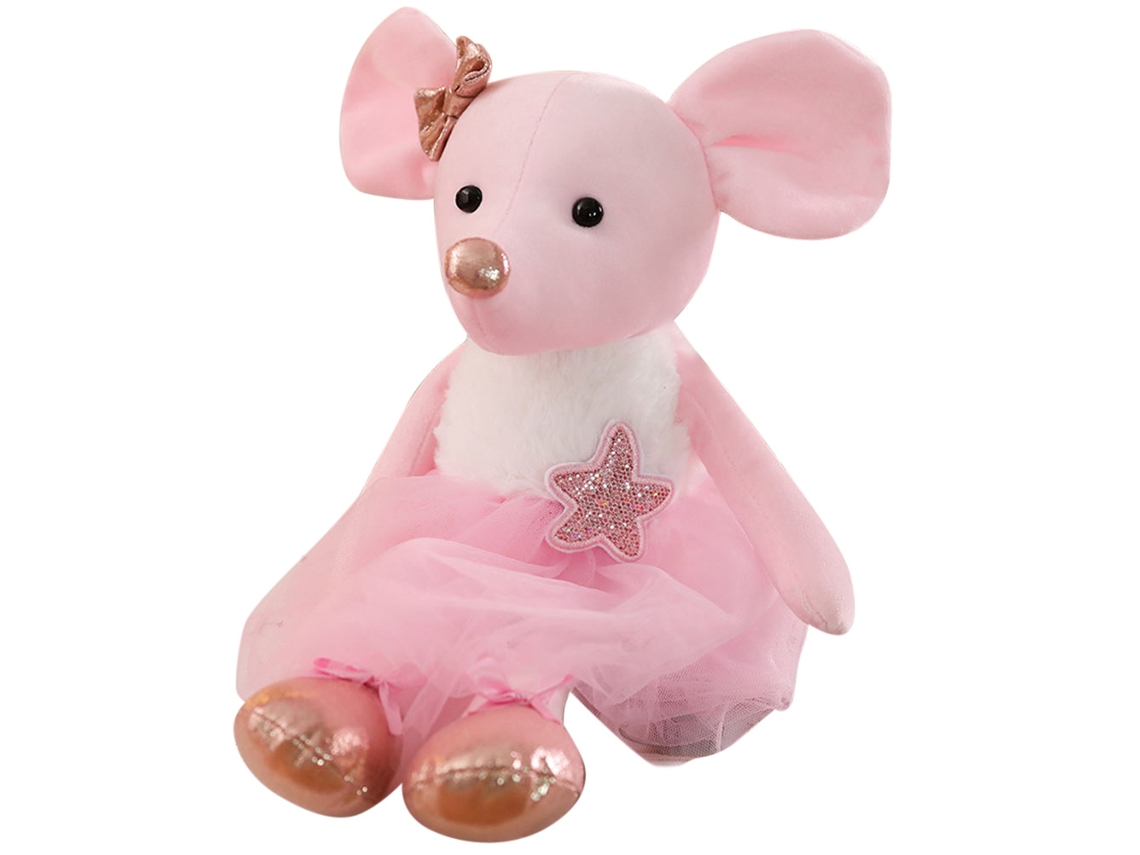 Lindo Peluche De Ratón Bailarín De 45 Cm, Regalo De Cumpleaños, Muñeco Para Dormir